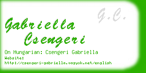 gabriella csengeri business card